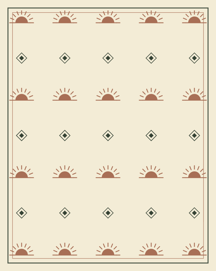HOLVERNE table runner and placemat pattern concept