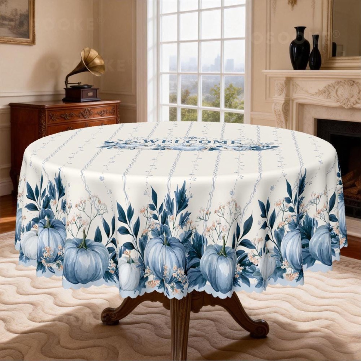 Blue Pumpkin Border — product image 6