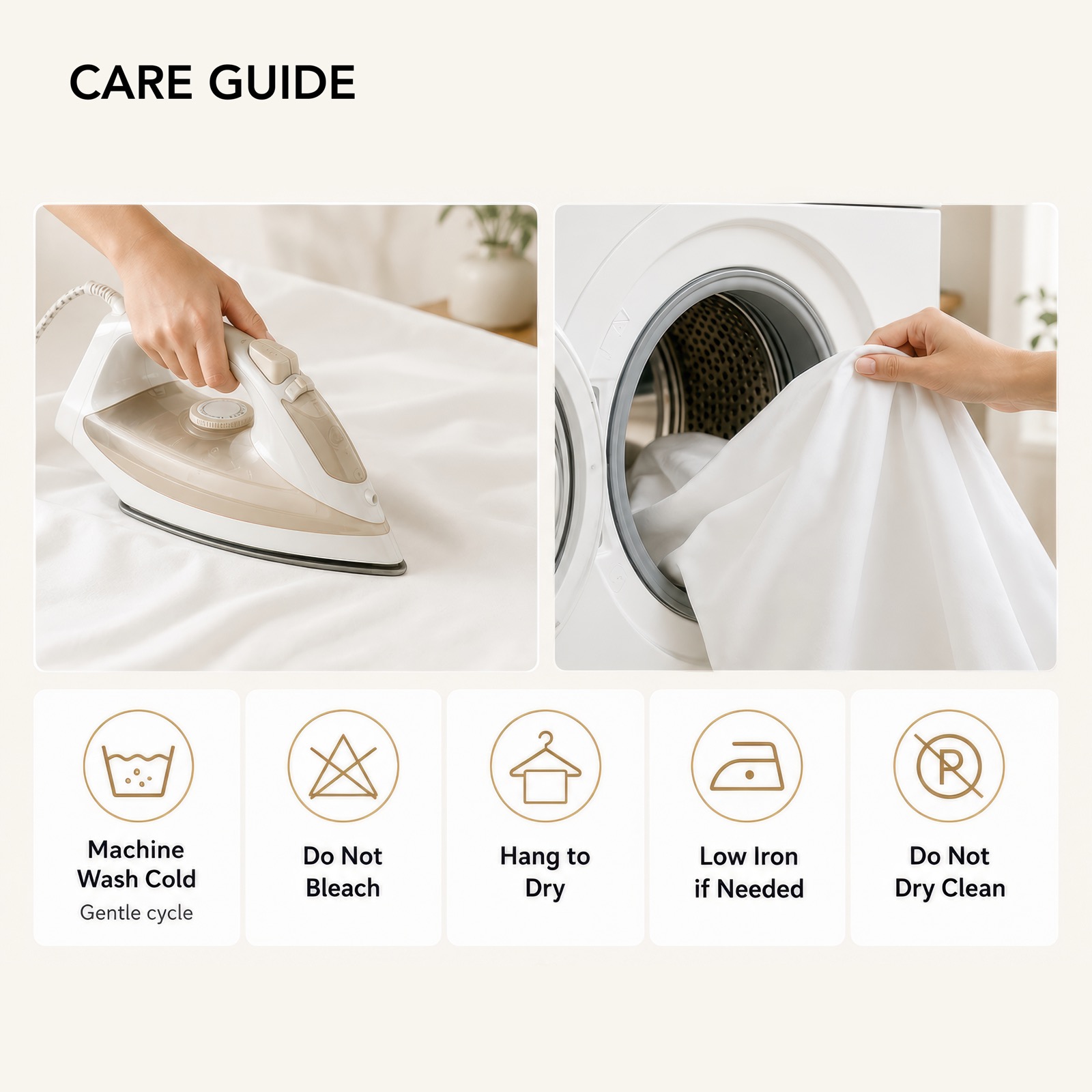 Tablecloth care guide